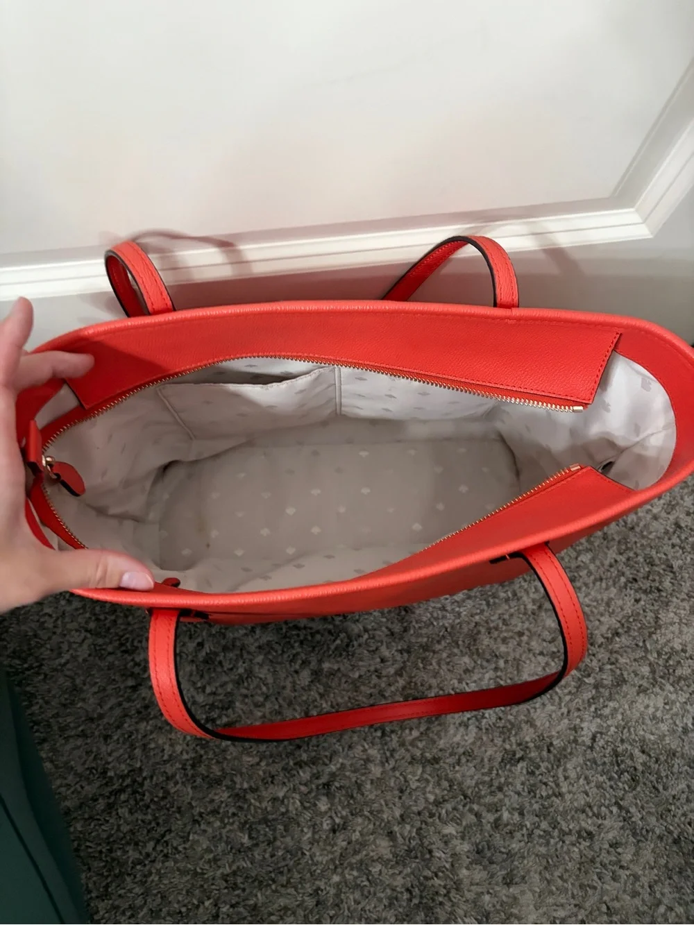 kate spade structured pebbled